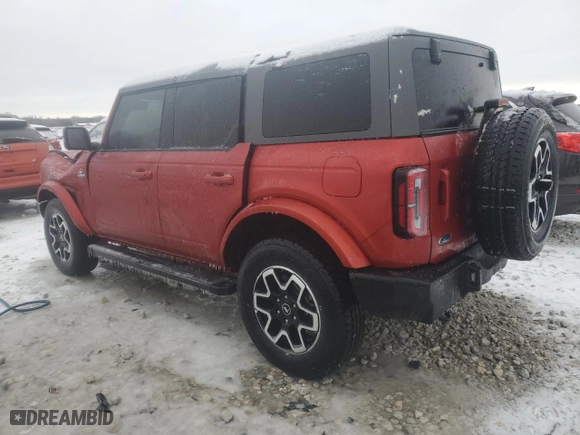 2023 Ford Bronco with VIN 1FMDE5BH3PLB67461, listed as a Copart auction lot 86357644 with 6,613 mi miles and Salvage Title. Bid and sale history available at carsss.com. Image 2.