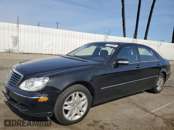 2003 Mercedes-Benz S-Class 4.3L with VIN WDBNG70J13A349510, listed as a Copart auction lot 79706894 with 76,124 mi miles and Salvage Title. Bid and sale history available at carsss.com. Image 1.