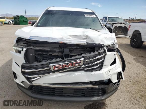 2025 GMC Acadia FWD Elevation z VIN 1GKENKRS2SJ117104, wystawiony jako Copart lot #56534325 z przebiegiem 6 025 mil mil oraz Szkoda całkowita • Salvage title. Historia ofert i sprzedaży dostępna na DreamBid. Obrazek 5.