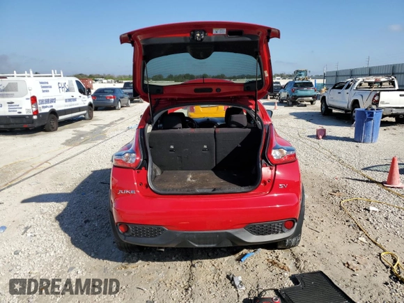 2015 Nissan Juke SV with VIN JN8AF5MR5FT502037, listed as a Copart auction lot 44346205 with 114,300 mi miles and Salvage Title. Bid and sale history available at carsss.com. Image 6.