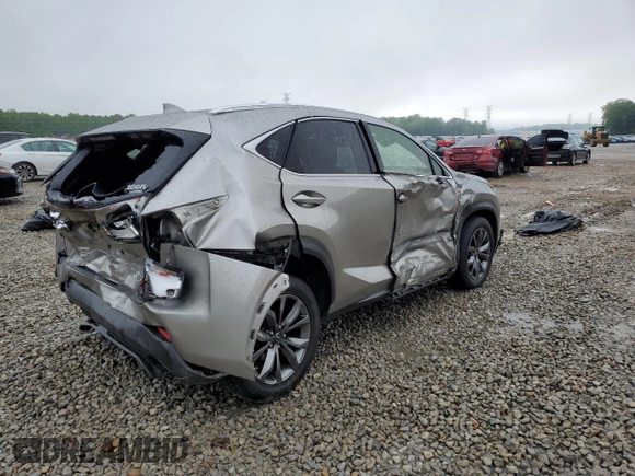 2016 Lexus NX 200t with VIN JTJYARBZXG2026374, listed as a Copart auction lot 56768335 with 122,379 mi miles and Salvage title. Bid and sale history available at DreamBid. Image 3.