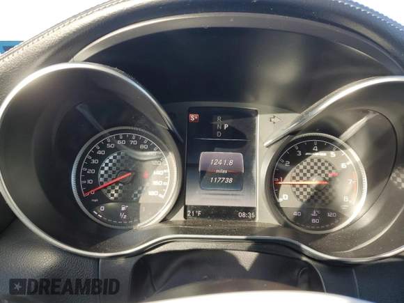 2017 Mercedes-Benz C 43 AMG with VIN 55SWF6EB3HU192418, listed as a Copart auction lot 45263235 with 117,738 mi miles and Salvage Title. Bid and sale history available at DreamBid. Image 9.