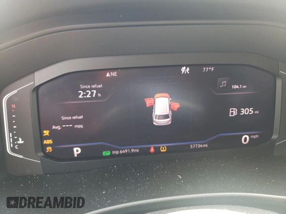 2019 Volkswagen Atlas SEL Premium z VIN 1V2NR2CAXKC620253, wystawiony jako Copart lot #56583635 z przebiegiem 57 734 mil mil oraz Szkoda całkowita • Salvage title. Historia ofert i sprzedaży dostępna na DreamBid. Obrazek 9.