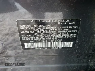 2020 Subaru Forester Limited with VIN JF2SKASC0LH530086, listed as a Copart auction lot 46599755 with 50,239 mi miles and Salvage Title. Bid and sale history available at carsss.com. Image 13.