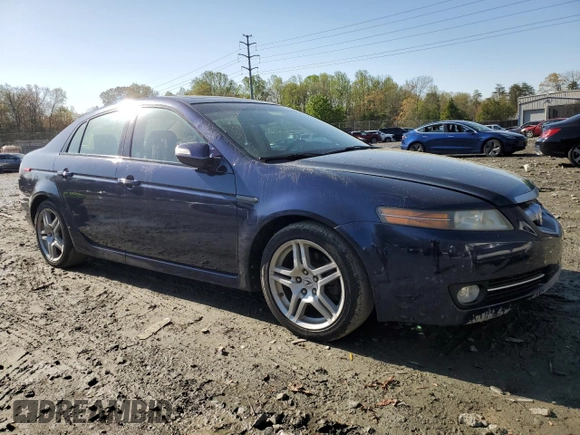 2007 Acura TL with VIN 19UUA66287A027141, listed as a Copart auction lot 52120285 with 207,838 mi miles and Salvage Title. Bid and sale history available at carsss.com. Image 4.