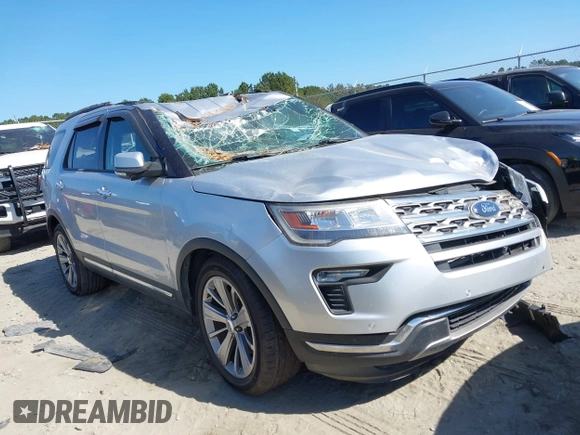 2018 Ford Explorer Limited z VIN 1FM5K7F81JGA16363, wystawiony jako IAAI lot #40659681 z przebiegiem 96 309 mil mil oraz . Historia ofert i sprzedaży dostępna na DreamBid. Obrazek 1.