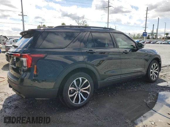 2025 Ford Explorer ST-Line with VIN 1FMUK7KH6SGA64976, listed as a Copart auction lot 46298065 with 1,346 mi miles and Salvage title. Bid and sale history available at DreamBid. Image 3.