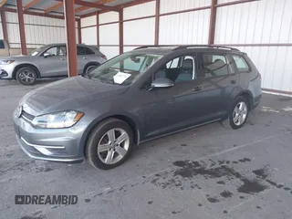 2018 Volkswagen Golf SportWagen S with VIN 3VWD17AU5JM755889, listed as a IAAI auction lot 41481720 with 58,533 mi miles. Bid and sale history available at carsss.com. Image 2.
