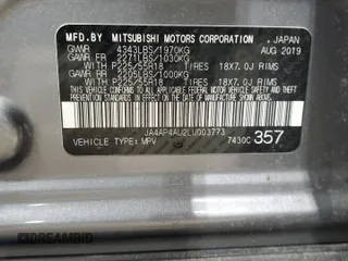 2020 Mitsubishi Outlander Sport SE 2.0 with VIN JA4AP4AU2LU003773, listed as a Copart auction lot 47446795 with 85,490 mi miles and Salvage Title. Bid and sale history available at carsss.com. Image 13.