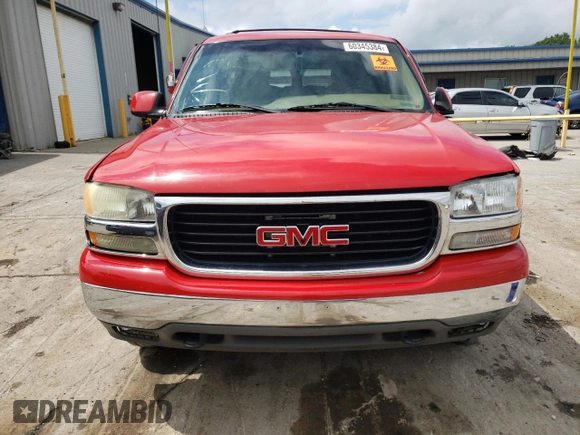 2000 GMC Yukon SLT with VIN 1GKEK13T6YJ107091, listed as a Copart auction lot 60345384 with 153,598 mi miles and Salvage Title. Bid and sale history available at carsss.com. Image 5.