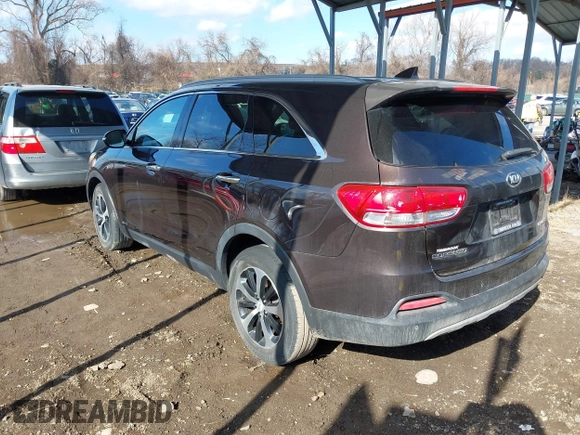 2016 Kia Sorento EX with VIN 5XYPHDA12GG020664, listed as a IAAI auction lot 41476594 with 111,892 mi miles and . Bid and sale history available at DreamBid. Image 3.