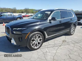 2024 BMW X7 xDrive40i with VIN 5UX23EM02R9V74498, listed as a Copart auction lot 52440245 with 9,613 mi miles and Salvage Title. Bid and sale history available at carsss.com. Image 1.