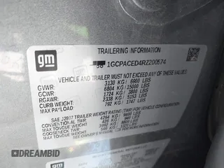 2024 Chevrolet Silverado 1500 LT with VIN 1GCPACED4RZ200574, listed as a IAAI auction lot 42031439 with 41,120 mi miles and . Bid and sale history available at DreamBid. Image 17.