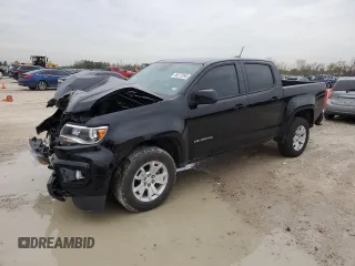 2021 Chevrolet Colorado 2WD LT with VIN 1GCGSCEA9M1278729, listed as a Copart auction lot 88572395 with 38,492 mi miles and Salvage Title. Bid and sale history available at carsss.com. Image 1.