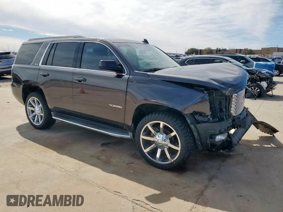 2016 GMC Yukon SLE with VIN 1GKS2AKC2GR240564, listed as a Copart auction lot 46847445 with 134,986 mi miles and Salvage Title. Bid and sale history available at carsss.com. Image 4.