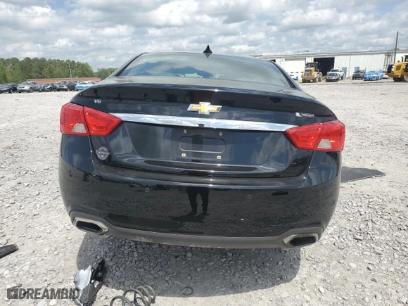 2018 Chevrolet Impala Premier with VIN 2G1125S33J9110298, listed as a Copart auction lot 51250865 with 0 mi miles and Salvage Title. Bid and sale history available at carsss.com. Image 6.