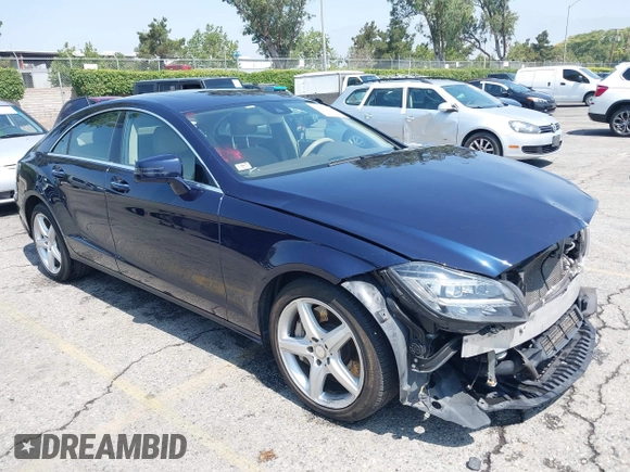 2014 Mercedes-Benz CLS 550 with VIN WDDLJ9BB9EA090821, listed as a IAAI auction lot 42582082 with 97,459 mi miles and . Bid and sale history available at DreamBid. Image 1.