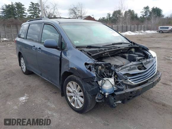 2017 Toyota Sienna LE with VIN 5TDJZ3DC8HS160748, listed as a IAAI auction lot 41327151 with 342,006 mi miles. Bid and sale history available at carsss.com. Image 14.