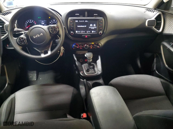 2022 Kia Soul LX with VIN KNDJ23AU9N7837961, listed as a Copart auction lot 43107585 with 34,027 mi miles and Non Repairable. Bid and sale history available at carsss.com. Image 8.