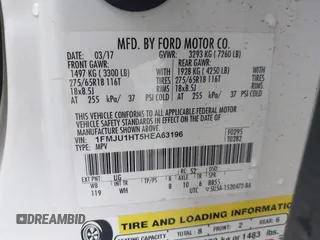 2017 Ford Expedition XLT с VIN 1FMJU1HT5HEA63196, выставлен на аукционе IAAI как лот 42423484 с пробегом 85 932 миль миль и . История ставок и продаж доступна на DreamBid. Изображение 9.