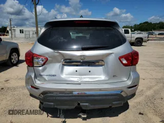 2017 Nissan Pathfinder SV with VIN 5N1DR2MN3HC687473, listed as a Copart auction lot 63376195 with 69,600 mi miles and Salvage title. Bid and sale history available at DreamBid. Image 6.