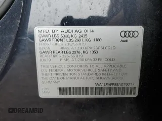 2014 Audi Q5 Premium Plus z VIN WA1LFAFP8EA076017, wystawiony jako Copart lot #50004105 z przebiegiem 162 778 mil mil oraz Szkoda całkowita • Salvage title. Historia ofert i sprzedaży dostępna na DreamBid. Obrazek 14.