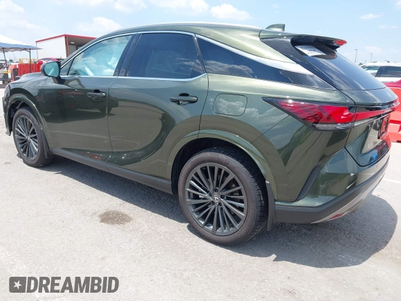 2024 Lexus RX 350 with VIN 2T2BAMBA6RC046837, listed as a IAAI auction lot 42651329 with 9,689 mi miles and . Bid and sale history available at DreamBid. Image 3.