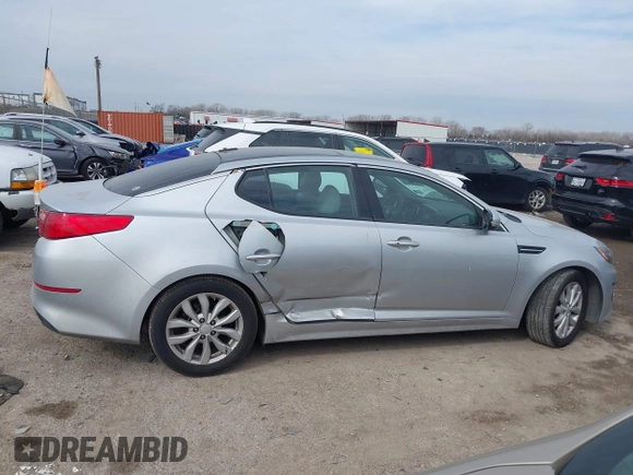 2015 Kia Optima EX with VIN 5XXGN4A7XFG471695, listed as a IAAI auction lot 41565164 with 79,625 mi miles. Bid and sale history available at carsss.com. Image 13.