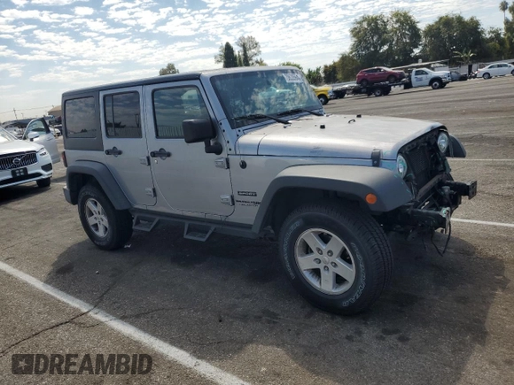 2018 Jeep Wrangler JK Unlimited Sport S with VIN 1C4BJWDG5JL811003, listed as a Copart auction lot 70633564 with 94,477 mi miles and Salvage Title. Bid and sale history available at carsss.com. Image 4.