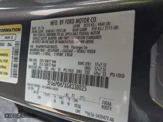 2016 Ford Fusion SE with VIN 3FA6P0H7XGR330025, listed as a IAAI auction lot 41857996 with 155,253 mi miles. Bid and sale history available at carsss.com. Image 9.