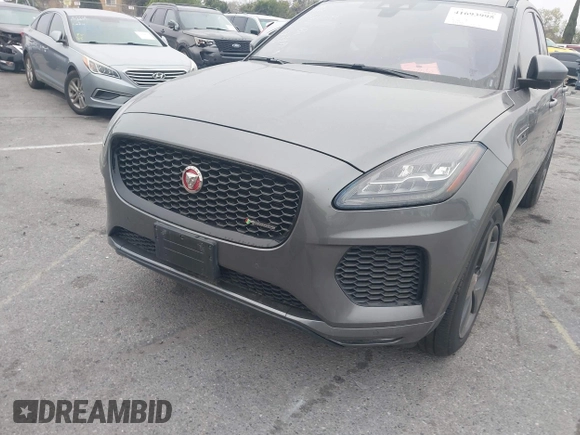 2020 Jaguar E-PACE Checkered Flag Edition with VIN SADF12FX5L1Z87737, listed as a IAAI auction lot 41693995 with 52,100 mi miles. Bid and sale history available at carsss.com. Image 6.