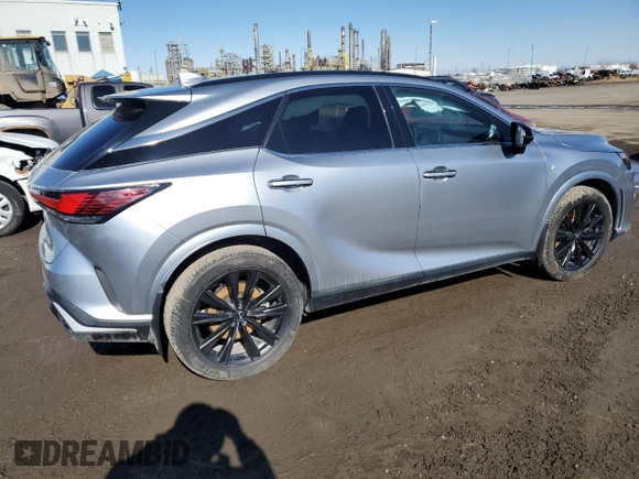 2023 Lexus RX with VIN 2T2BAMCAXPC006997, listed as a Copart auction lot 49681865 with 35,627 mi miles and Salvage Title. Bid and sale history available at carsss.com. Image 3.