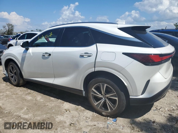 2023 Lexus RX with VIN JTJCHMAA9P2001681, listed as a Copart auction lot 73763804 with Not Provided miles and Non Repairable. Bid and sale history available at carsss.com. Image 2.
