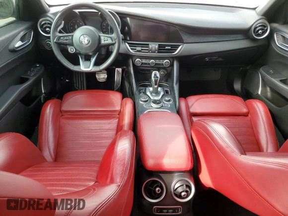 2022 Alfa Romeo Giulia with VIN ZARFAMAN2N7656343, listed as a Copart auction lot 49706275 with 63,524 mi miles and Salvage title. Bid and sale history available at DreamBid. Image 8.