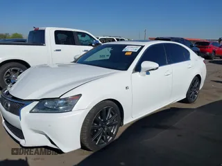 2014 Lexus GS 350 with VIN JTHBE1BL1E5043231, listed as a IAAI auction lot 41986141 with 139,842 mi miles. Bid and sale history available at carsss.com. Image 2.