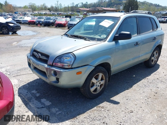 2007 Hyundai Tucson GLS with VIN KM8JM12B27U648659, listed as a IAAI auction lot 41975422 with 248,625 mi miles. Bid and sale history available at carsss.com. Image 2.
