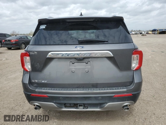 2023 Ford Explorer Limited with VIN 1FMSK7FH1PGA15693, listed as a Copart auction lot 46458305 with 35,295 mi miles and Salvage Title. Bid and sale history available at carsss.com. Image 6.