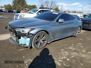 2017 Infiniti Q60 2.0t with VIN JN1CV7EL9HM320905, listed as a Copart auction lot 43151145 with 126,514 mi miles and Salvage Title. Bid and sale history available at DreamBid. Image 1.