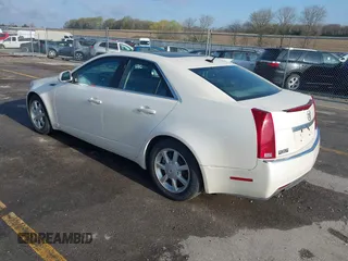 2008 Cadillac CTS RWD w/1SA with VIN 1G6DM577080114228, listed as a IAAI auction lot 42047450 with 0 mi miles. Bid and sale history available at carsss.com. Image 3.