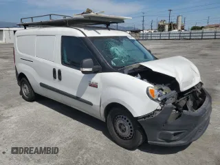 2017 Ram ProMaster City Cargo Tradesman with VIN ZFBERFAB8H6E30579, listed as a Copart auction lot 58069185 with 78,878 mi miles and Salvage title. Bid and sale history available at DreamBid. Image 4.