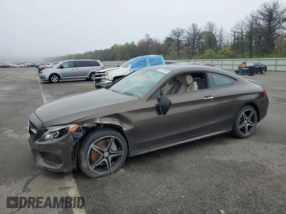2017 Mercedes-Benz C 300 with VIN WDDWJ4KB6HF437903, listed as a Copart auction lot 56175645 with 74,715 mi miles and Salvage title. Bid and sale history available at DreamBid. Image 1.