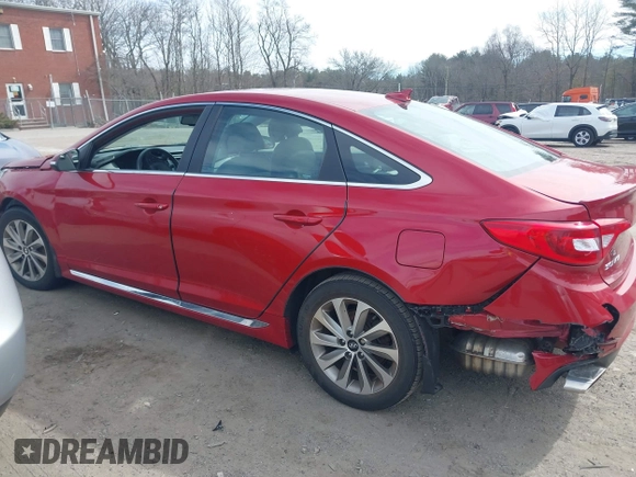 2017 Hyundai Sonata Sport with VIN 5NPE34AF9HH451174, listed as a IAAI auction lot 41732736 with 95,937 mi miles. Bid and sale history available at carsss.com. Image 14.