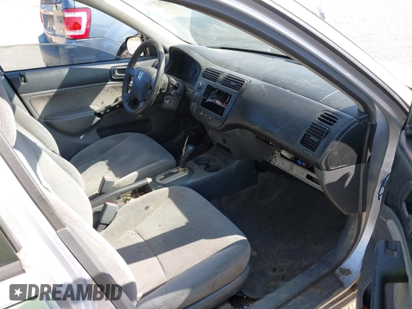 2001 Honda Civic LX with VIN 1HGES16501L014202, listed as a IAAI auction lot 42121901 with 1 mi miles. Bid and sale history available at carsss.com. Image 5.