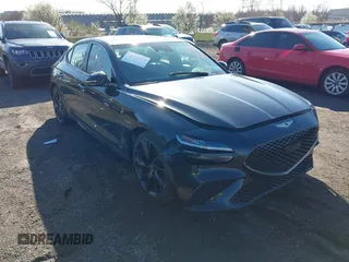 2023 Genesis G70 2.0T z VIN KMTG34TA8PU110168, wystawiony jako IAAI lot #41924246 z przebiegiem 117 927 mil mil oraz . Historia ofert i sprzedaży dostępna na DreamBid. Obrazek 1.