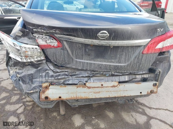 2015 Nissan Sentra S with VIN 3N1AB7AP0FY293418, listed as a IAAI auction lot 41686907 with 295,235 mi miles. Bid and sale history available at carsss.com. Image 6.