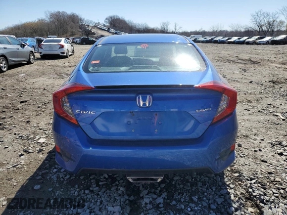 2019 Honda Civic Sport with VIN 2HGFC2F84KH585949, listed as a Copart auction lot 49404105 with 100,886 mi miles and Salvage Title. Bid and sale history available at DreamBid. Image 6.