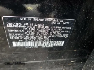 2019 Subaru Forester Limited with VIN JF2SKAUC0KH484335, listed as a Copart auction lot 49064975 with 44,620 mi miles and Salvage Title. Bid and sale history available at carsss.com. Image 13.