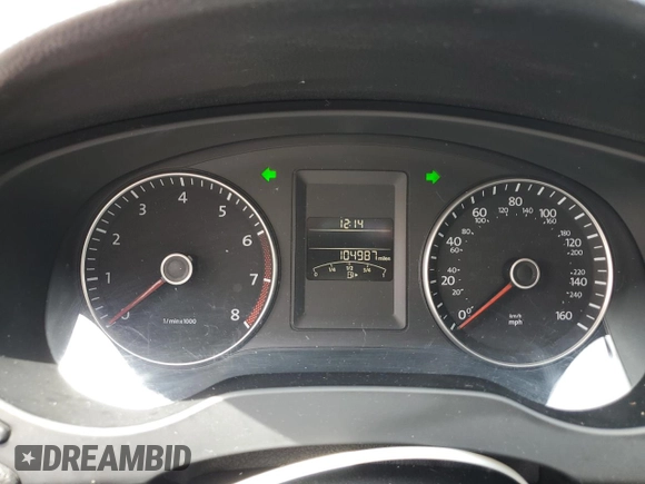 2014 Volkswagen Jetta SEL with VIN 3VWL17AJ2EM440524, listed as a Copart auction lot 61206685 with 104,987 mi miles and Salvage title. Bid and sale history available at DreamBid. Image 9.