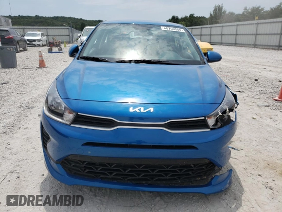 2023 Kia Rio S with VIN 3KPA24AD2PE623368, listed as a Copart auction lot 66708084 with 9,442 mi miles and Salvage Title. Bid and sale history available at carsss.com. Image 5.