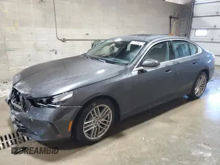 2025 BMW 5 Series 530i xDrive with VIN WBA53FJ02SCU04267, listed as a Copart auction lot 46842105 with 5,052 mi miles and Salvage Title. Bid and sale history available at carsss.com. Image 1.